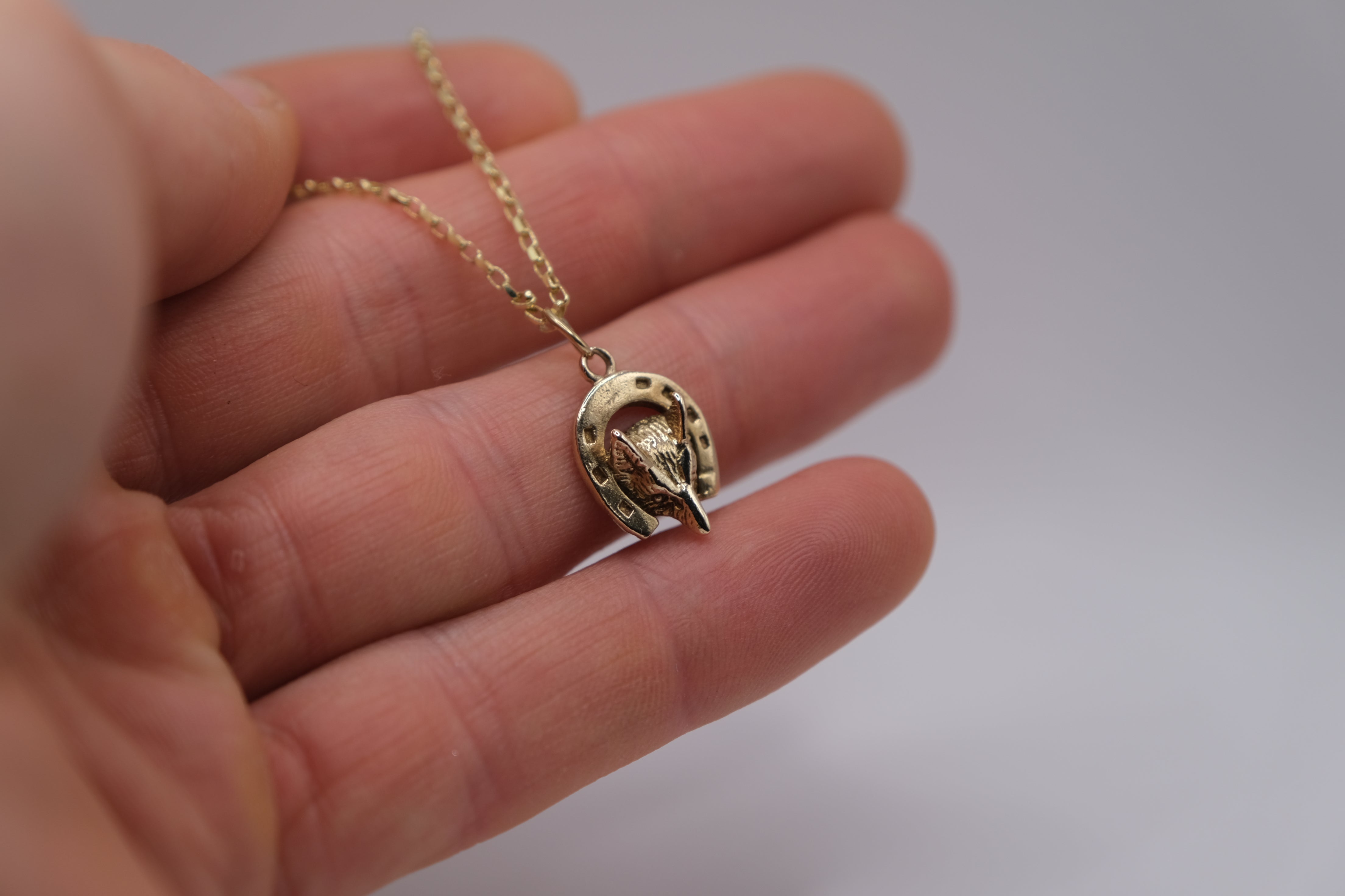 Horseshoe & Fox Pendant