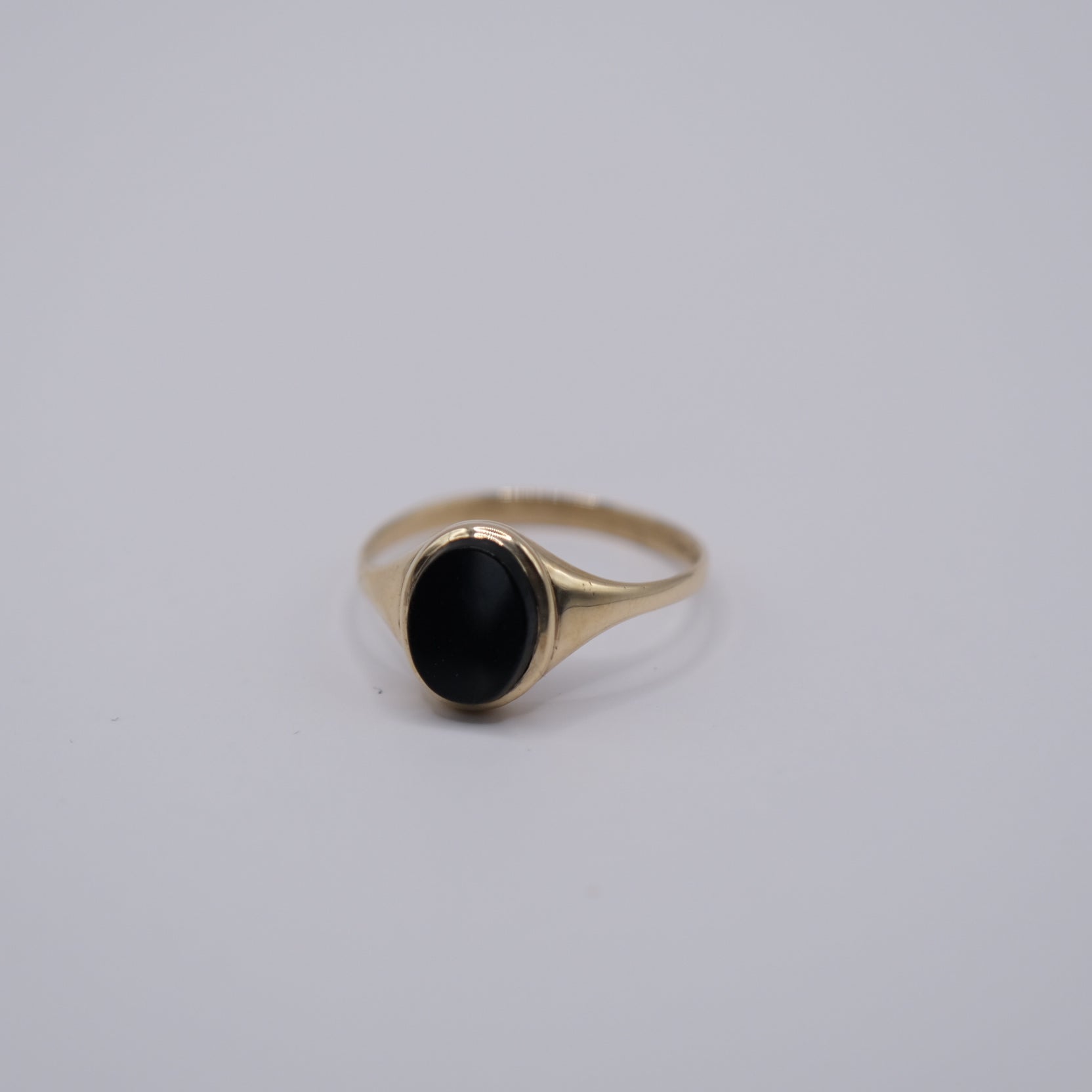 Black Stone Signet Ring
