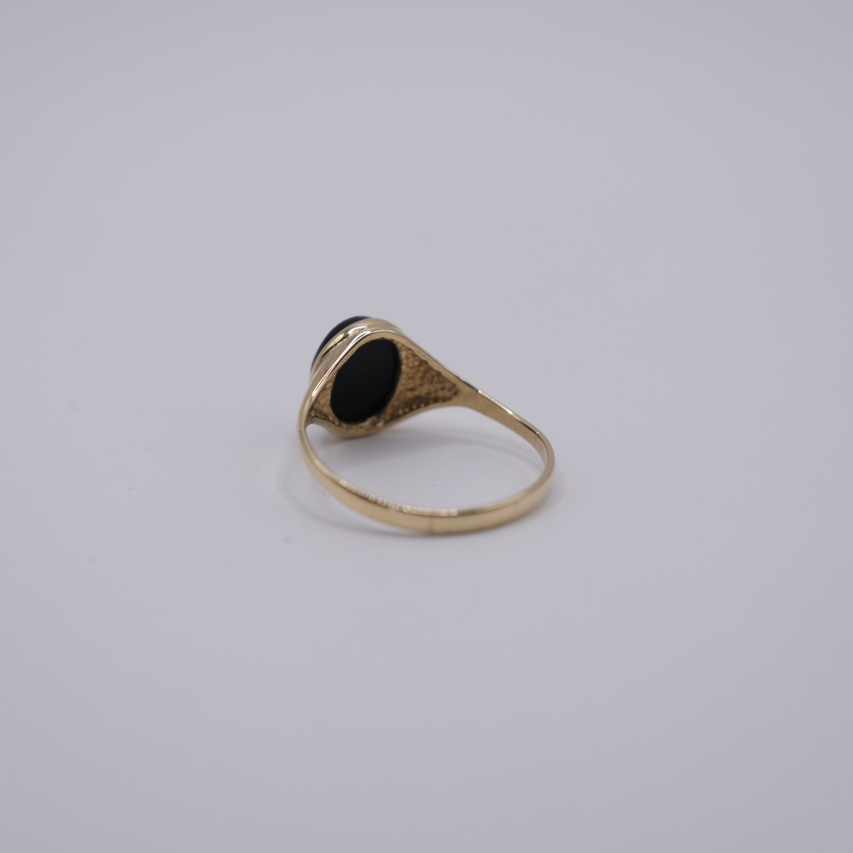 Black Stone Signet Ring