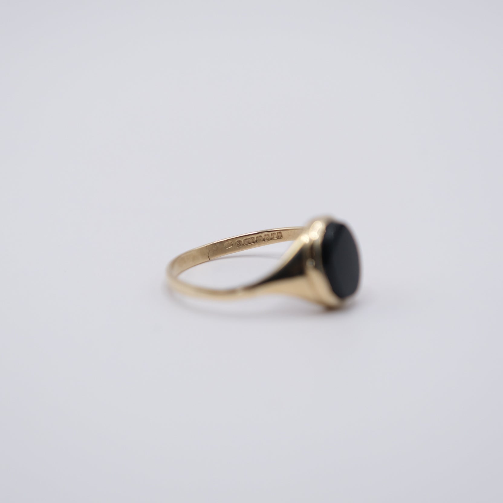 Black Stone Signet Ring