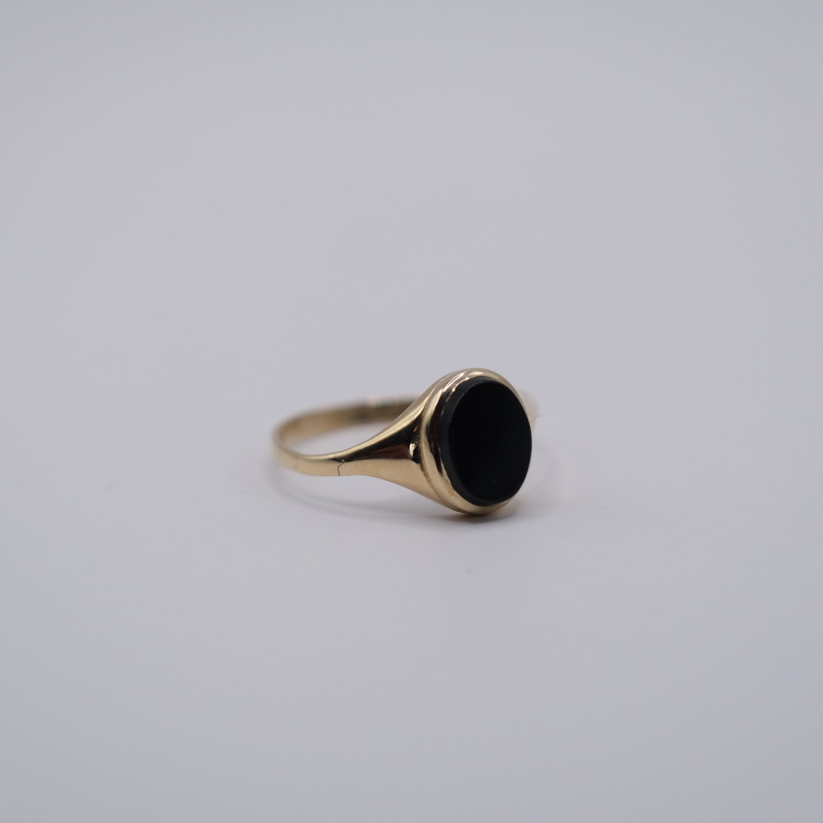 Black Stone Signet Ring