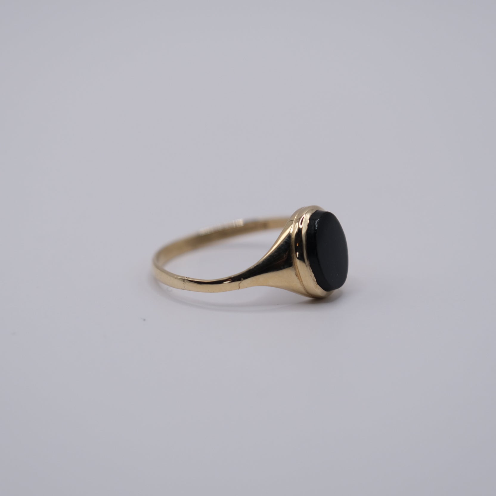 Black Stone Signet Ring